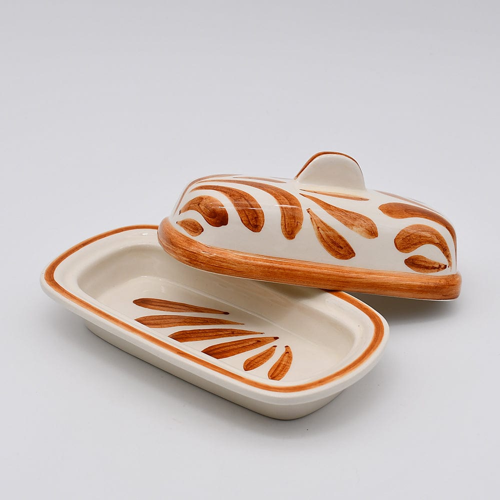 Andorinha I Ceramic Butter Dish - Terracotta