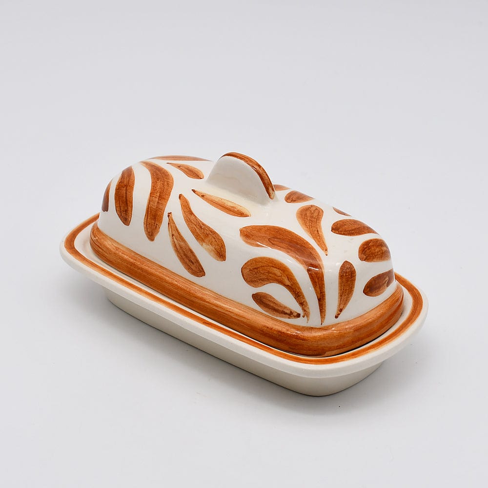 Andorinha I Ceramic Butter Dish - Terracotta