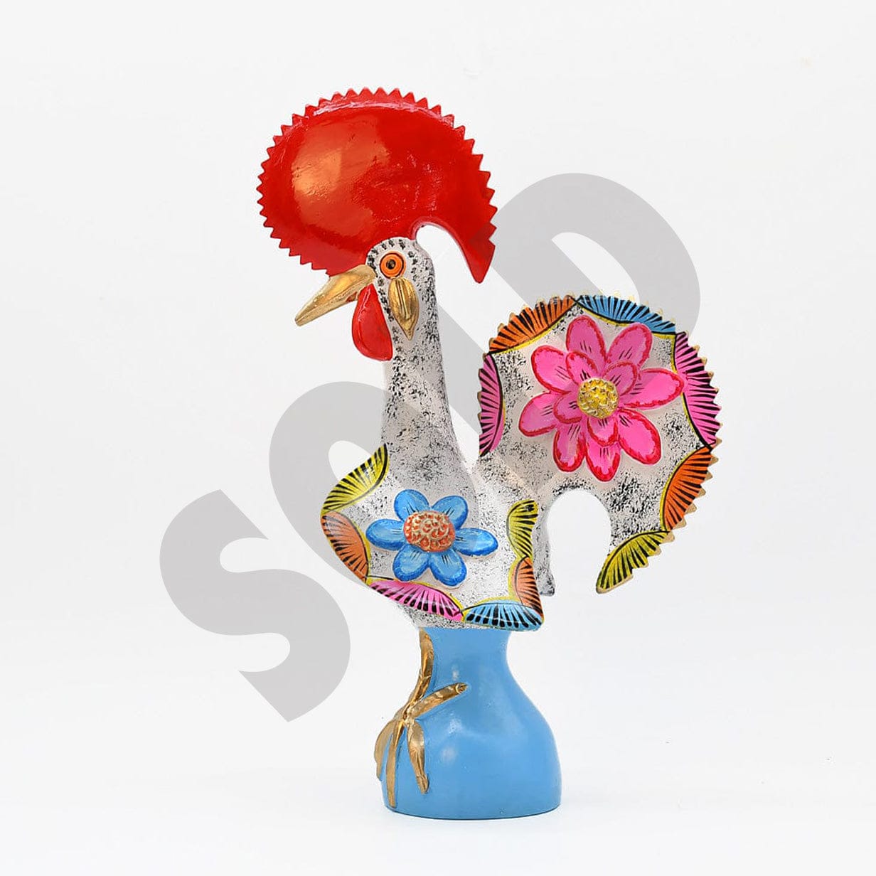 Barcelos Rooster by Prazeres Côta 16''- White