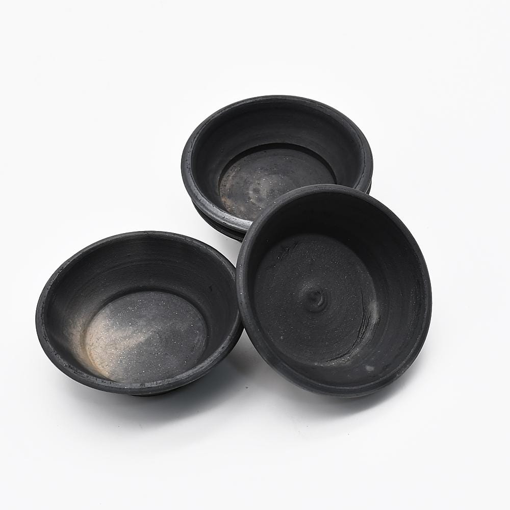 Black Terracotta Pasteis de Nata Molds - Set of 5