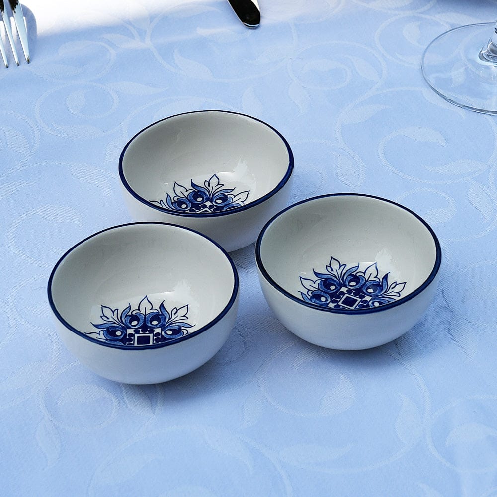 Brasão I Ceramic Bowl 3.1'' - Blue