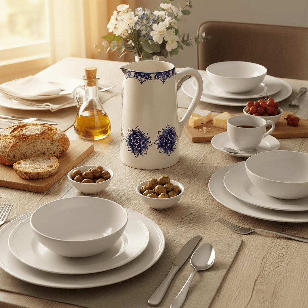 Brasão I Ceramic Pitcher - Blue