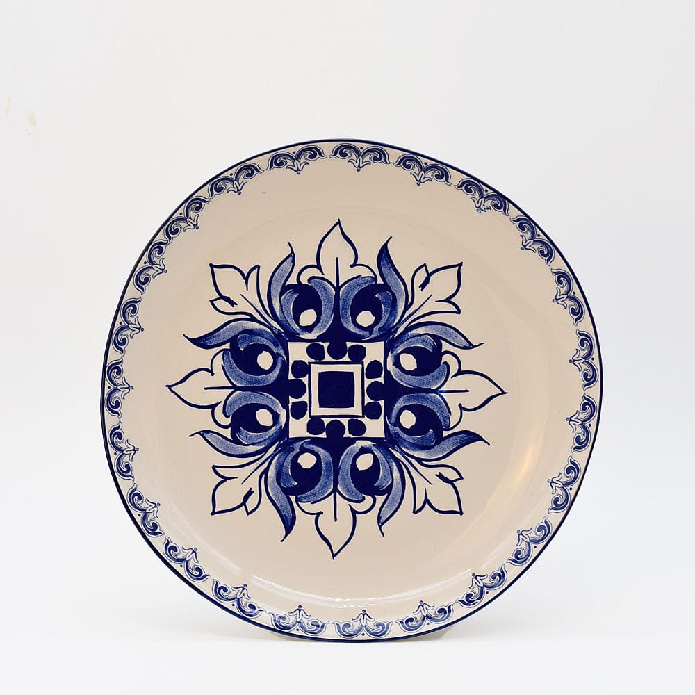 Brasão I Ceramic Plate 10.6'' - Blue
