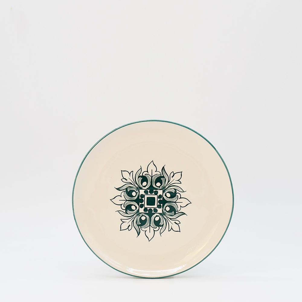 Brasão I Ceramic Plate 7.9'' - Green