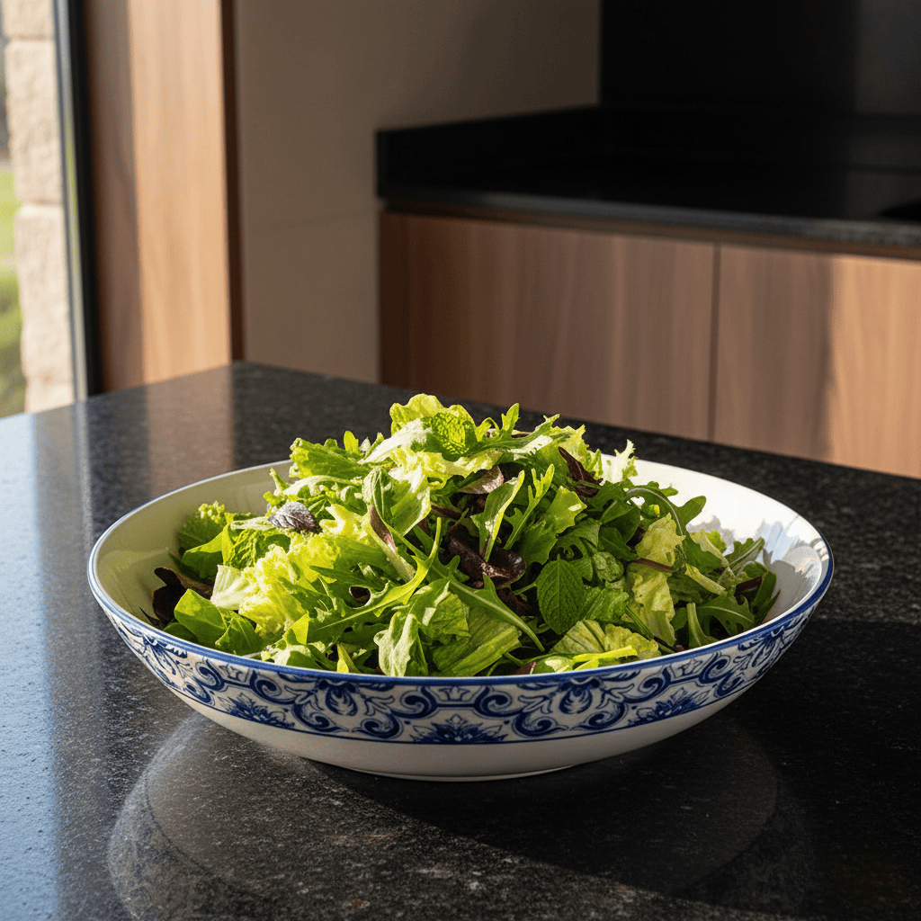 Brasão I Ceramic Salad Bowl - Blue