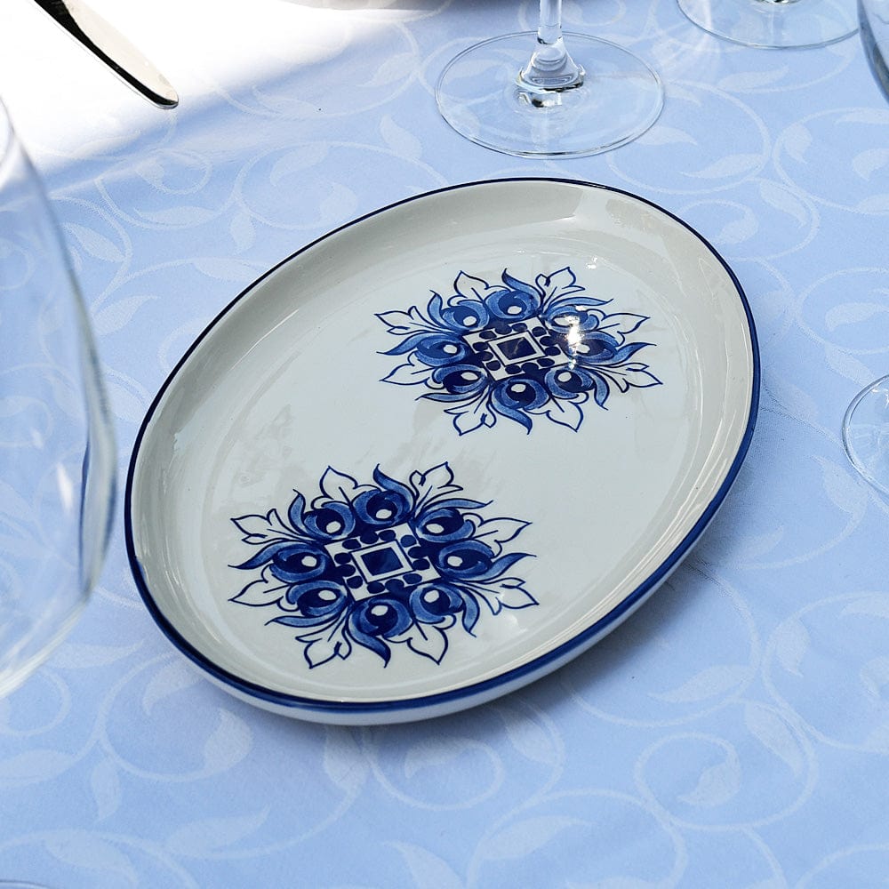 Brasão I Ceramic Serving Dish 10.2'' - Blue