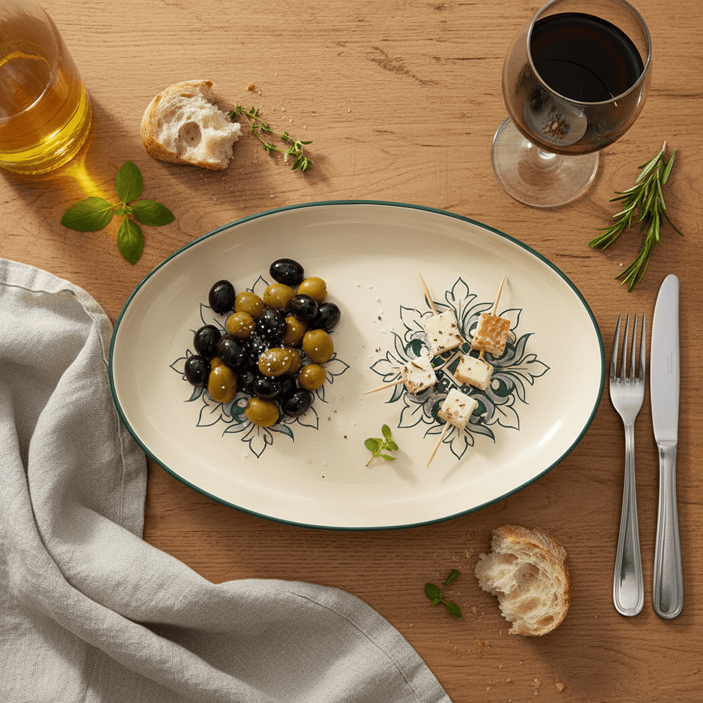 Brasão I Ceramic Serving Dish 10.2'' - Green