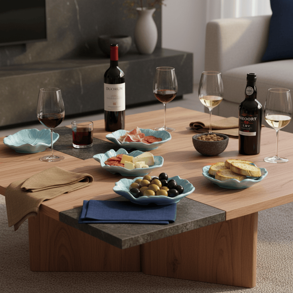 Cabbage Leaf-shaped Ceramic Plate - 6.3''