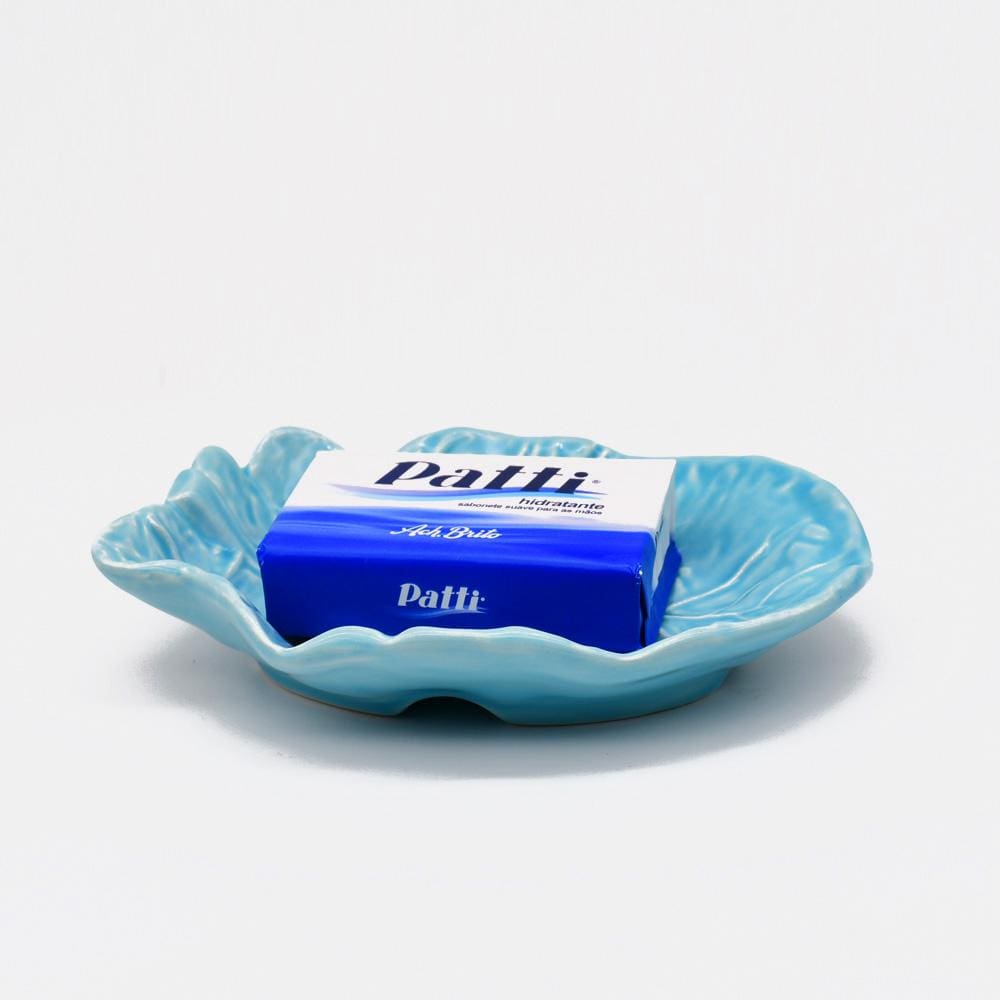 Cabbage Leaf-shaped Ceramic Plate - 6.3''