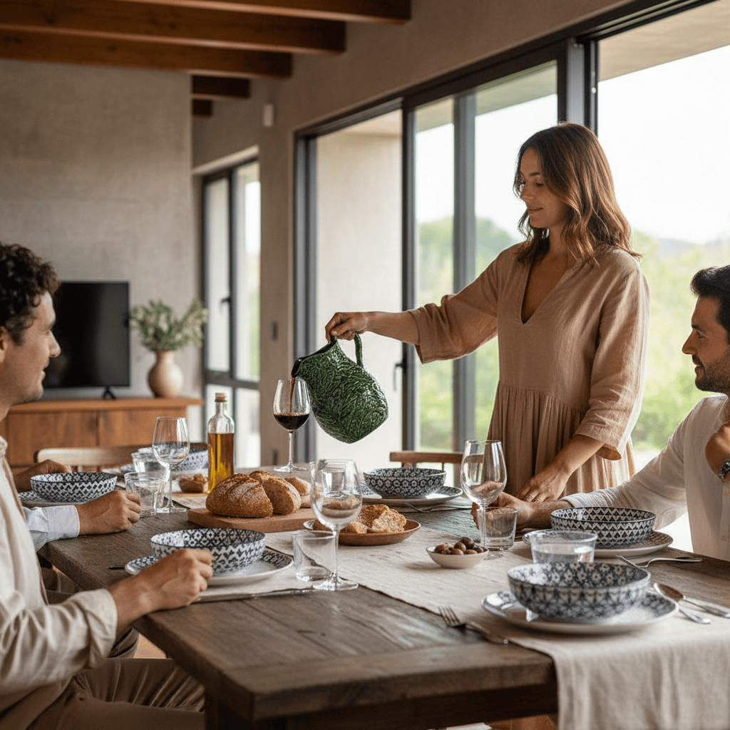 Cabbage-shaped Ceramic Pitcher
