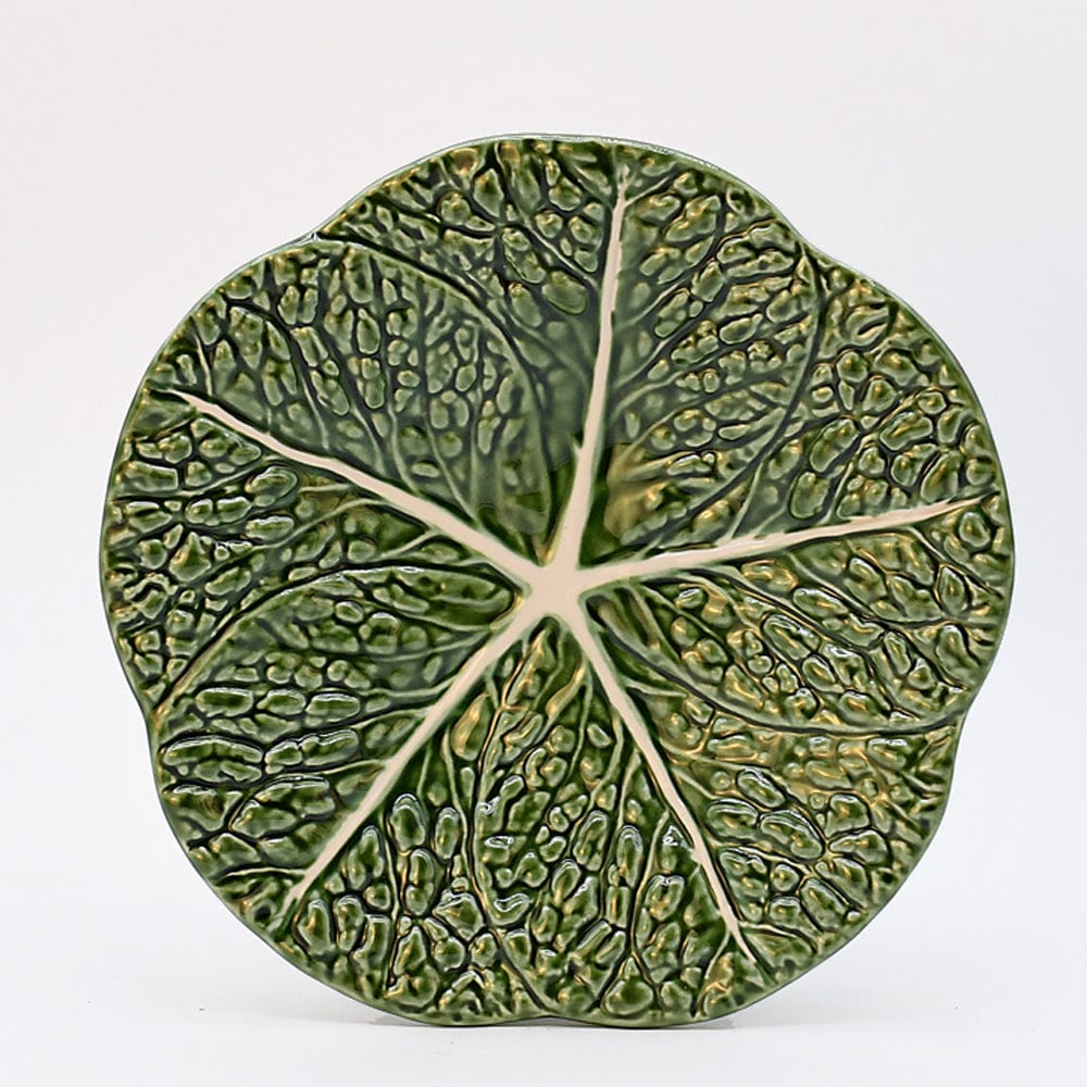 Cabbage-shaped Ceramic Plate - 12.2''