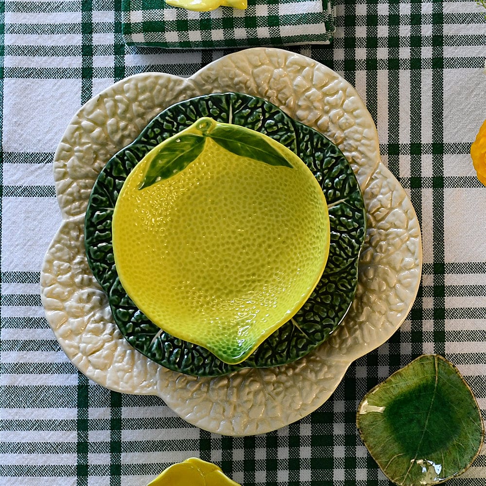 Cabbage-shaped Ceramic Serving Dish - Off-White