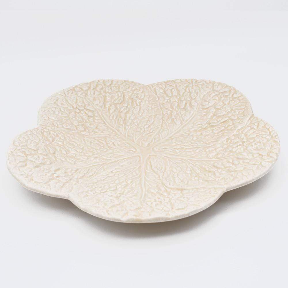 Cabbage-shaped Ceramic Serving Dish - Off-White