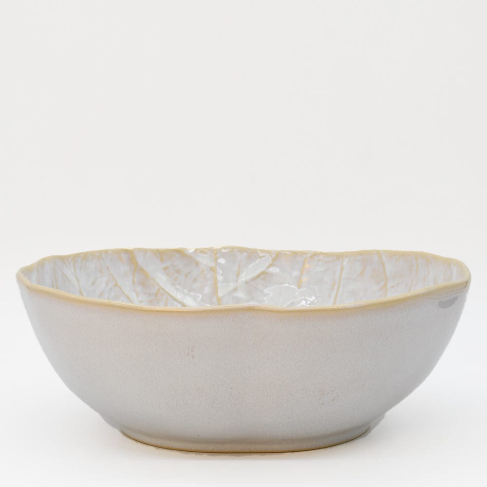 Cabbage-shaped Fine Stoneware Salad Bowl