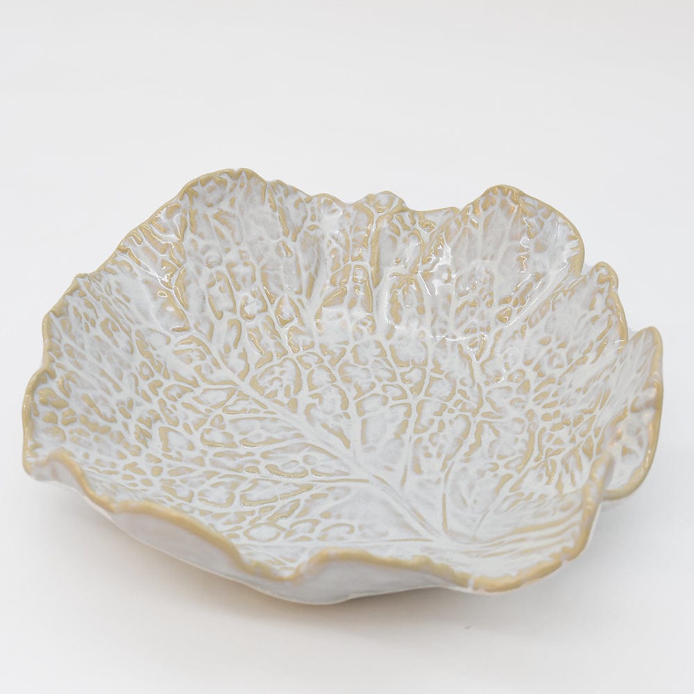 Cabbage-shaped Fine Stoneware Salad Bowl