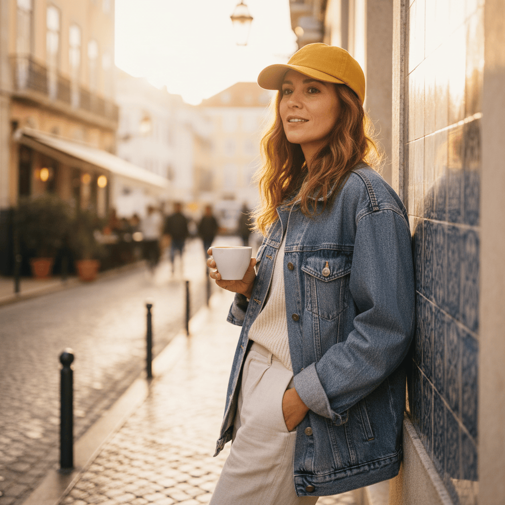 Linen Cap - Yellow