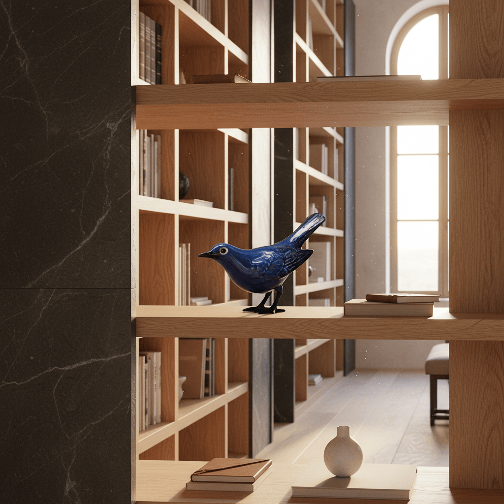 Ceramic Blackbird "Um Melro, evidentemente"