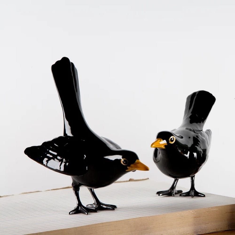 Ceramic Blackbird "Um Melro, evidentemente"