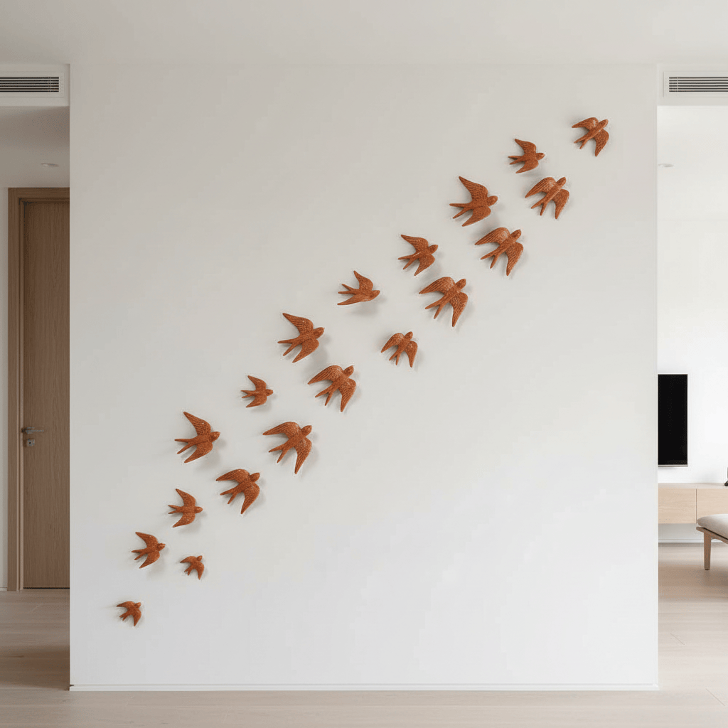 Ceramic Swallow - Terracotta