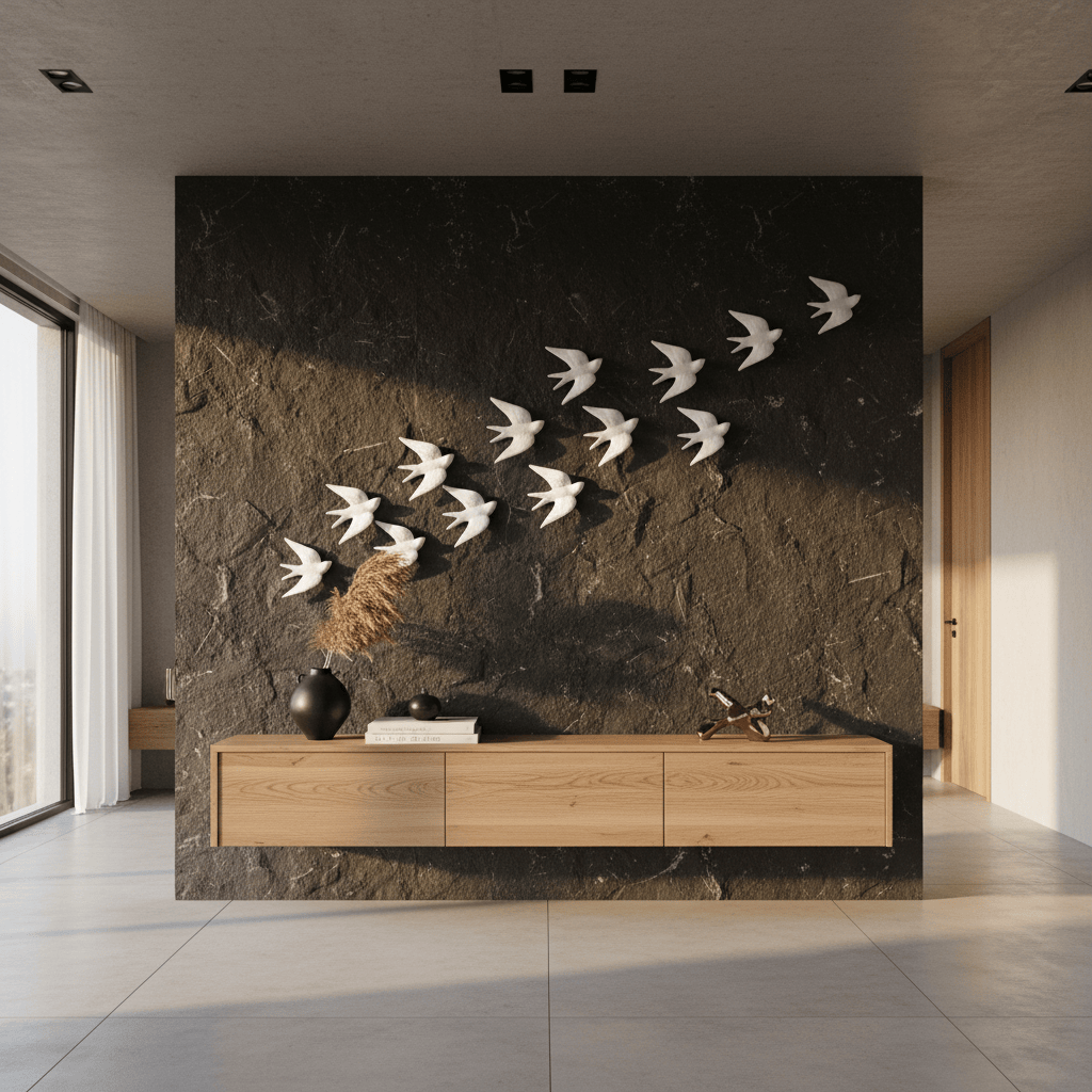 Ceramic Swallow - White