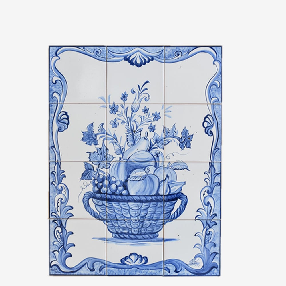 Ceramic tile Mural of 12 Azulejos - 24x18''