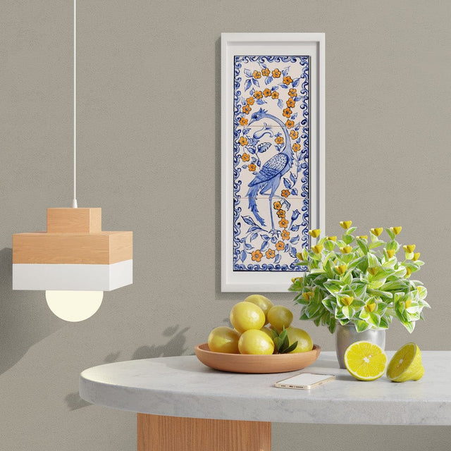 Ceramic tile Mural of 3 azulejos - 18x6''