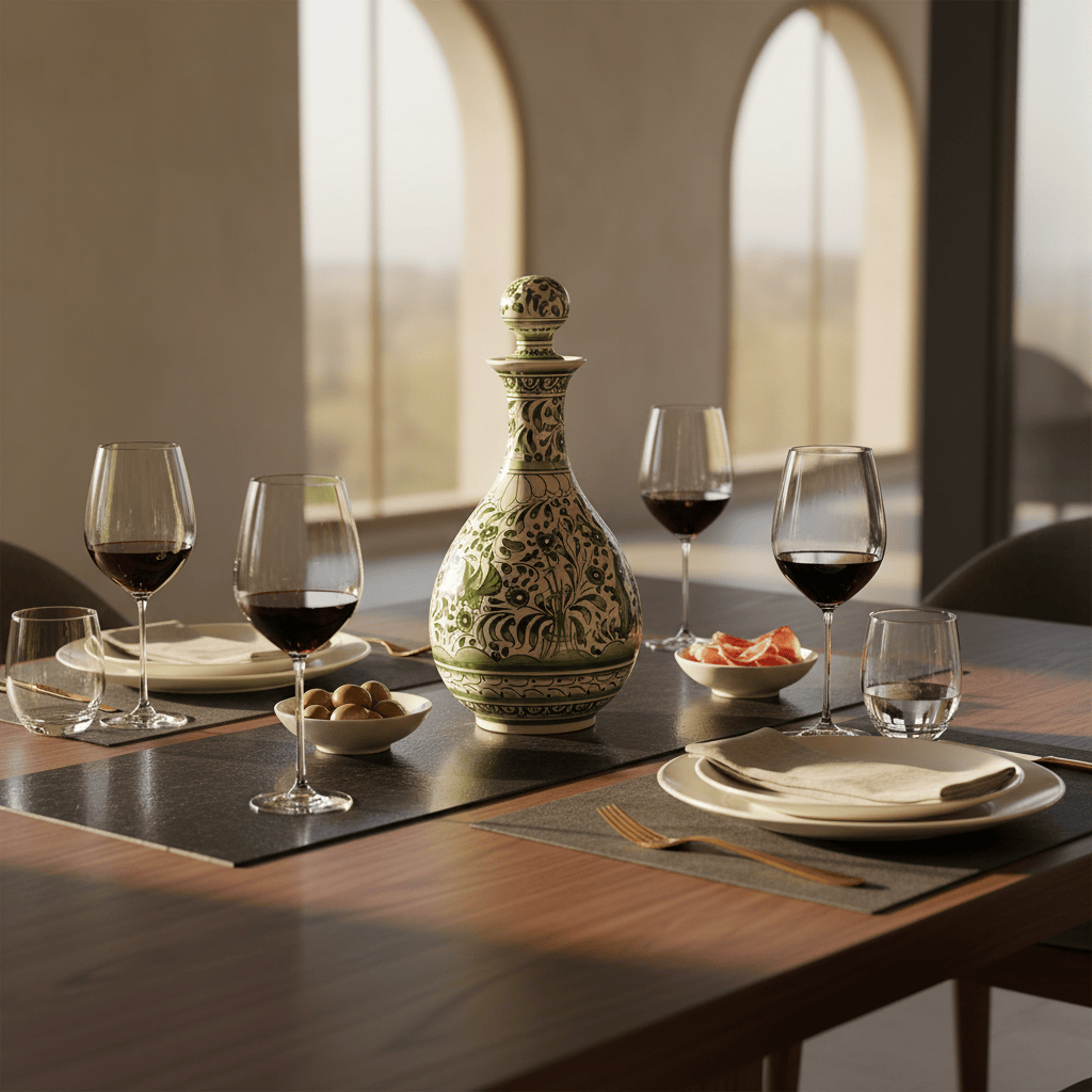 Coimbra Ceramics - Hand Painted Carafe