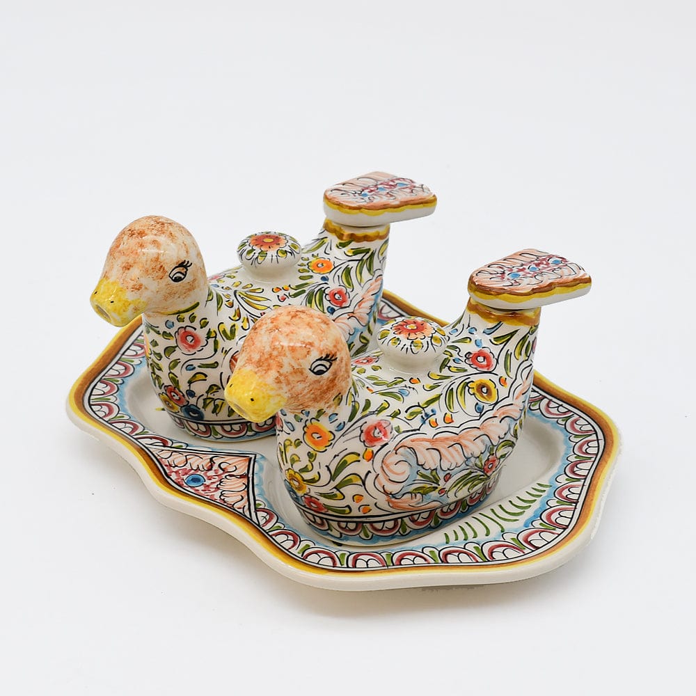 Coimbra Ceramics – Hand-Painted Oil and vinegar Dispenser