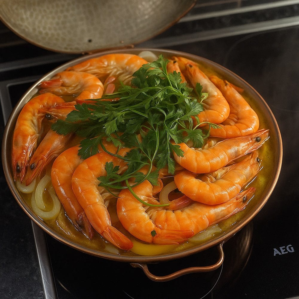 Copper Cataplana pan 9.5'' - 2/3 servings