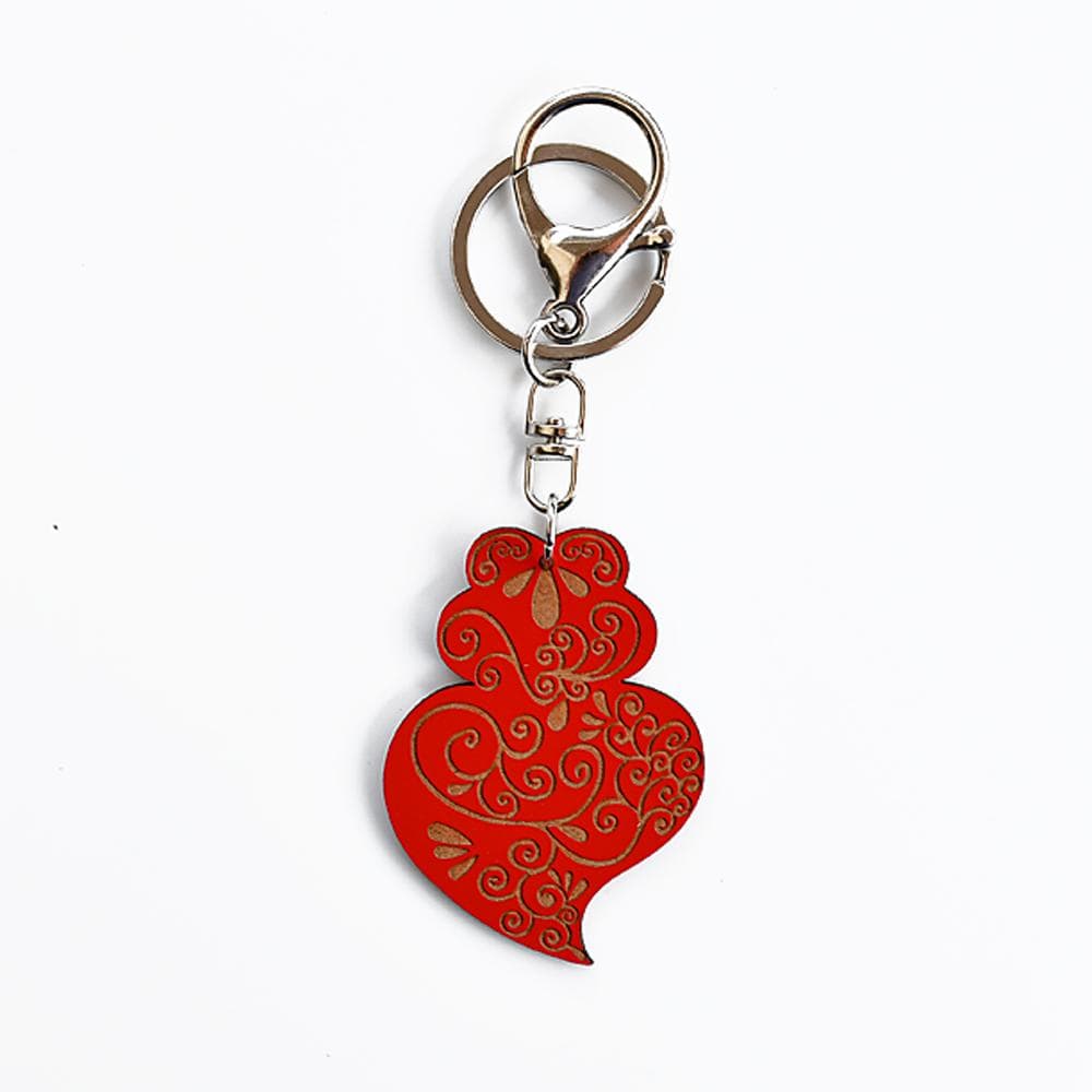 Coração de Viana I Key Ring - 11 colors Red