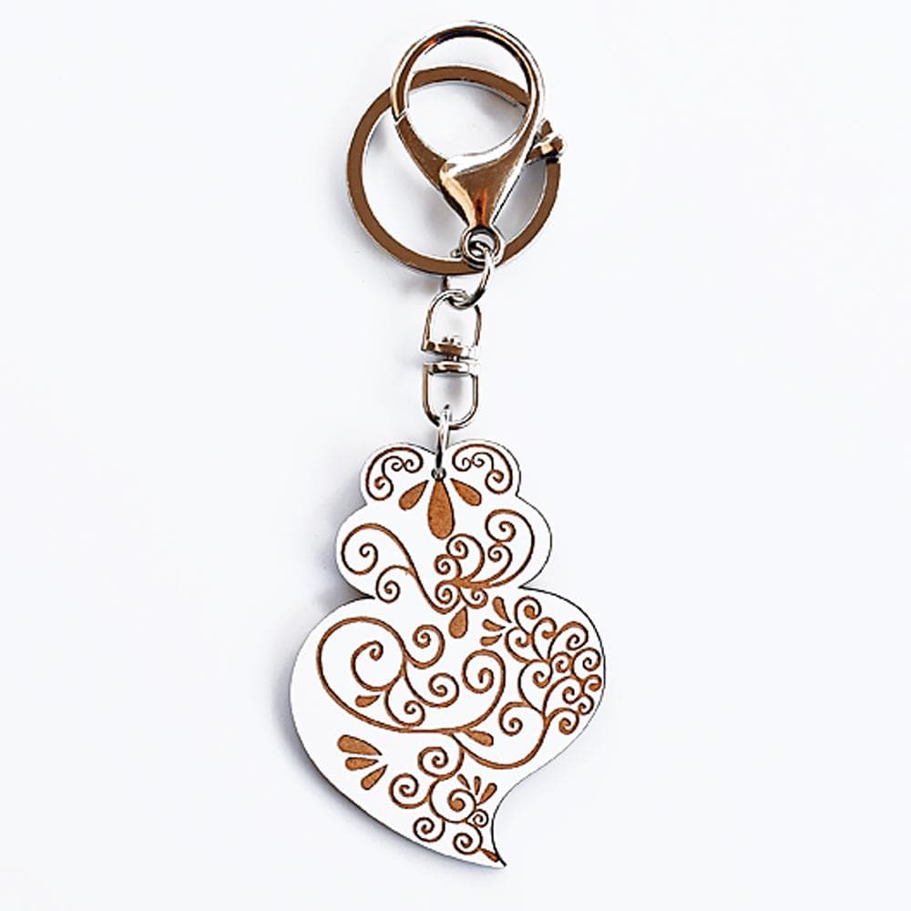 Coração de Viana I Key Ring - 11 colors White