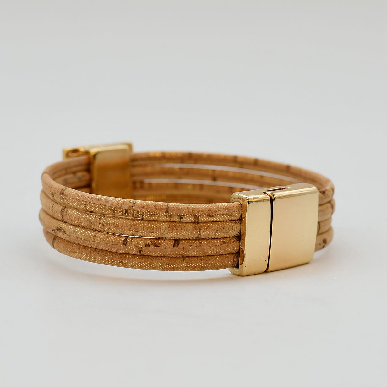 Cork Bracelet with Azulejo Medallion