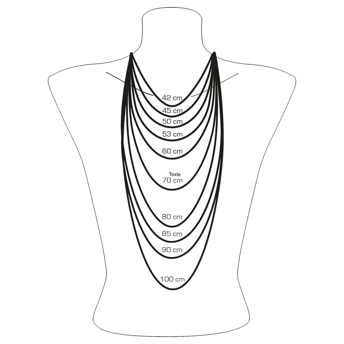 Cork Necklace with 4 Beads - Grey