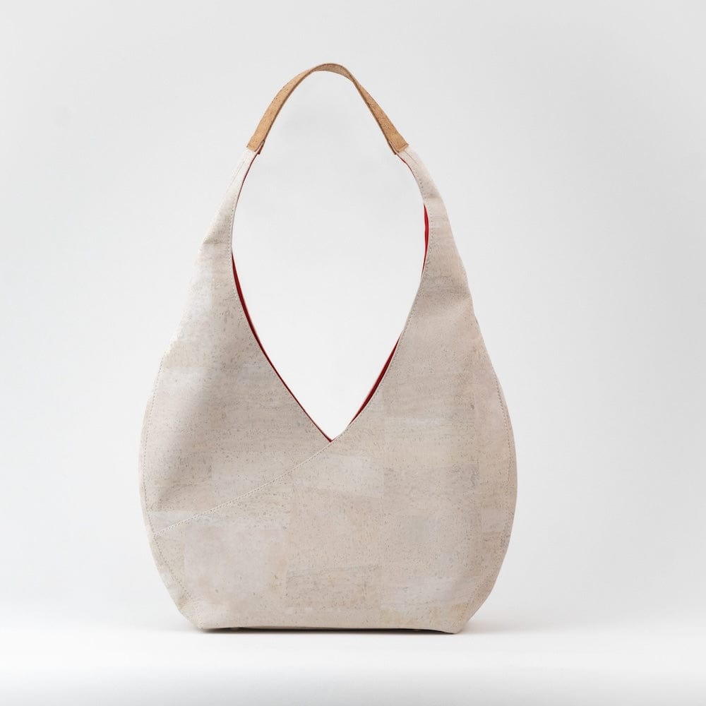 Cork Shoulder Bag - White