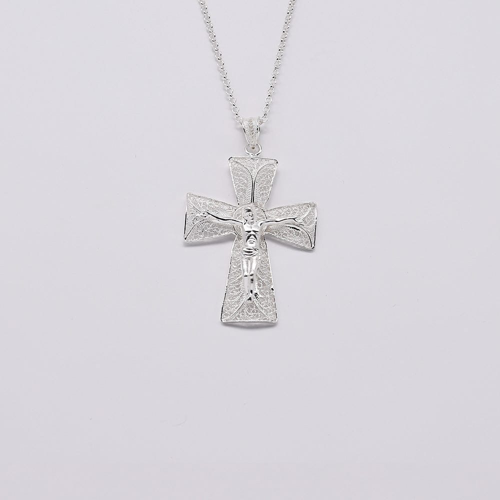 Crucifixo I Silver Filigree Pendant 0.3 oz - 2.0''