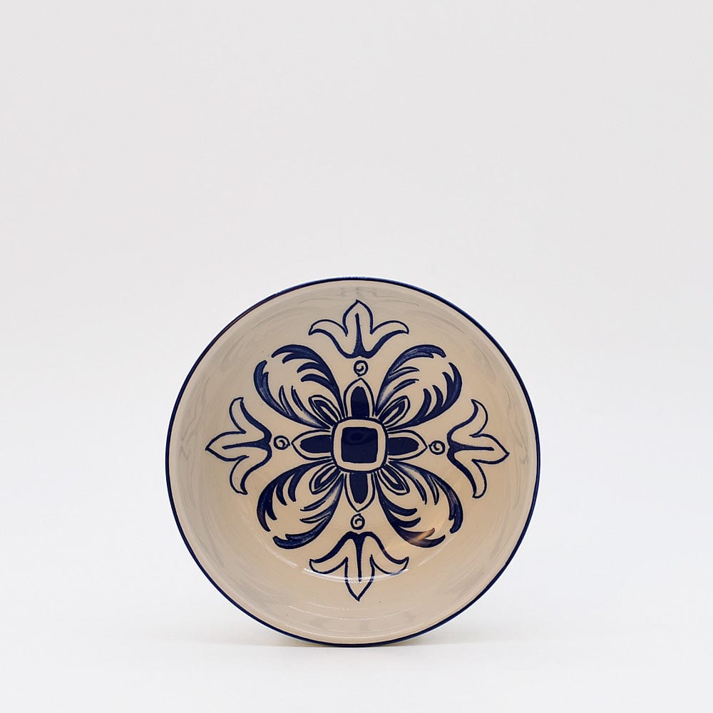 Floral I Ceramic Bowl 5.1'' - Blue