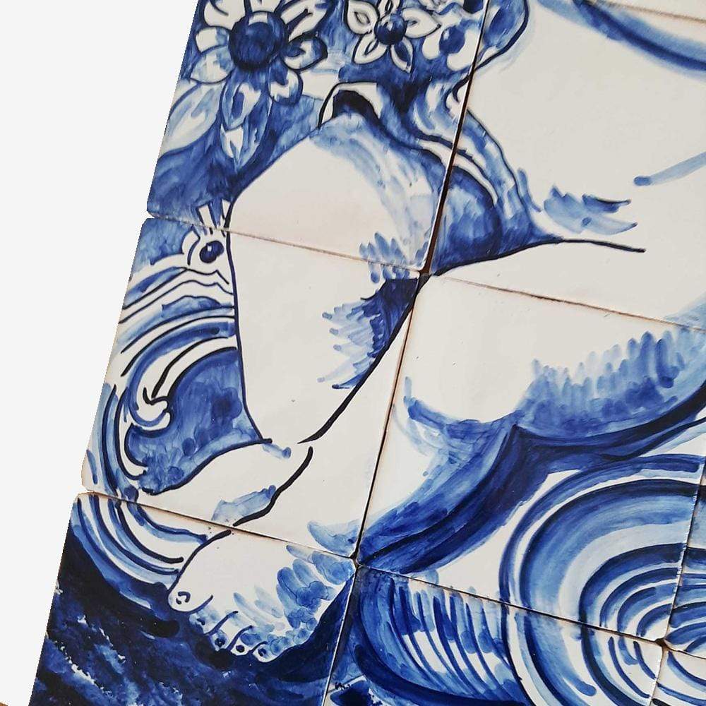 Fresque d'azulejos portugais Fresque d'azulejos