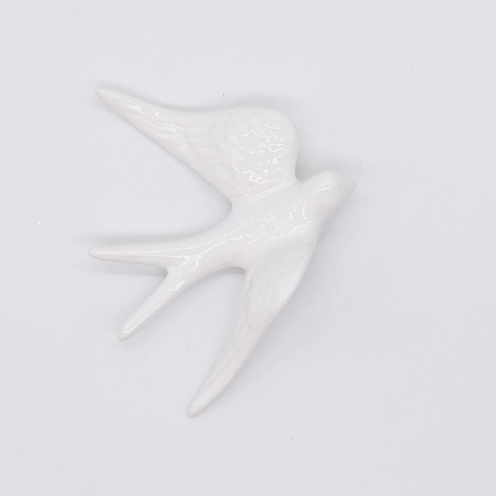 Grande hirondelle portugaise traditionnelle en céramique en 20 couleurs Grandes hirondelle en céramique 15cm - 20 couleurs Blanc