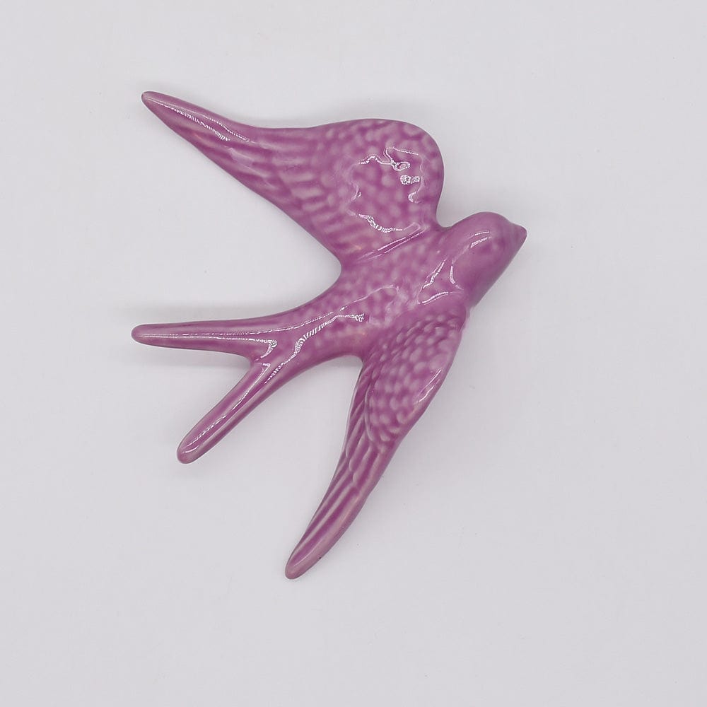 Grande hirondelle portugaise traditionnelle en céramique en 20 couleurs Grandes hirondelle en céramique 15cm - 20 couleurs Mauve