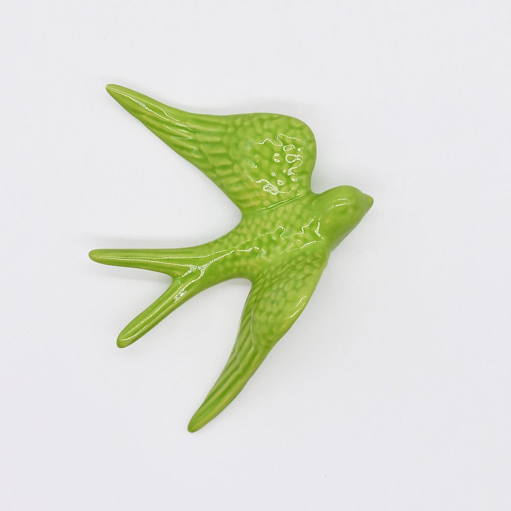 Grande hirondelle portugaise traditionnelle en céramique en 20 couleurs Grandes hirondelle en céramique 15cm - 20 couleurs Vert citron