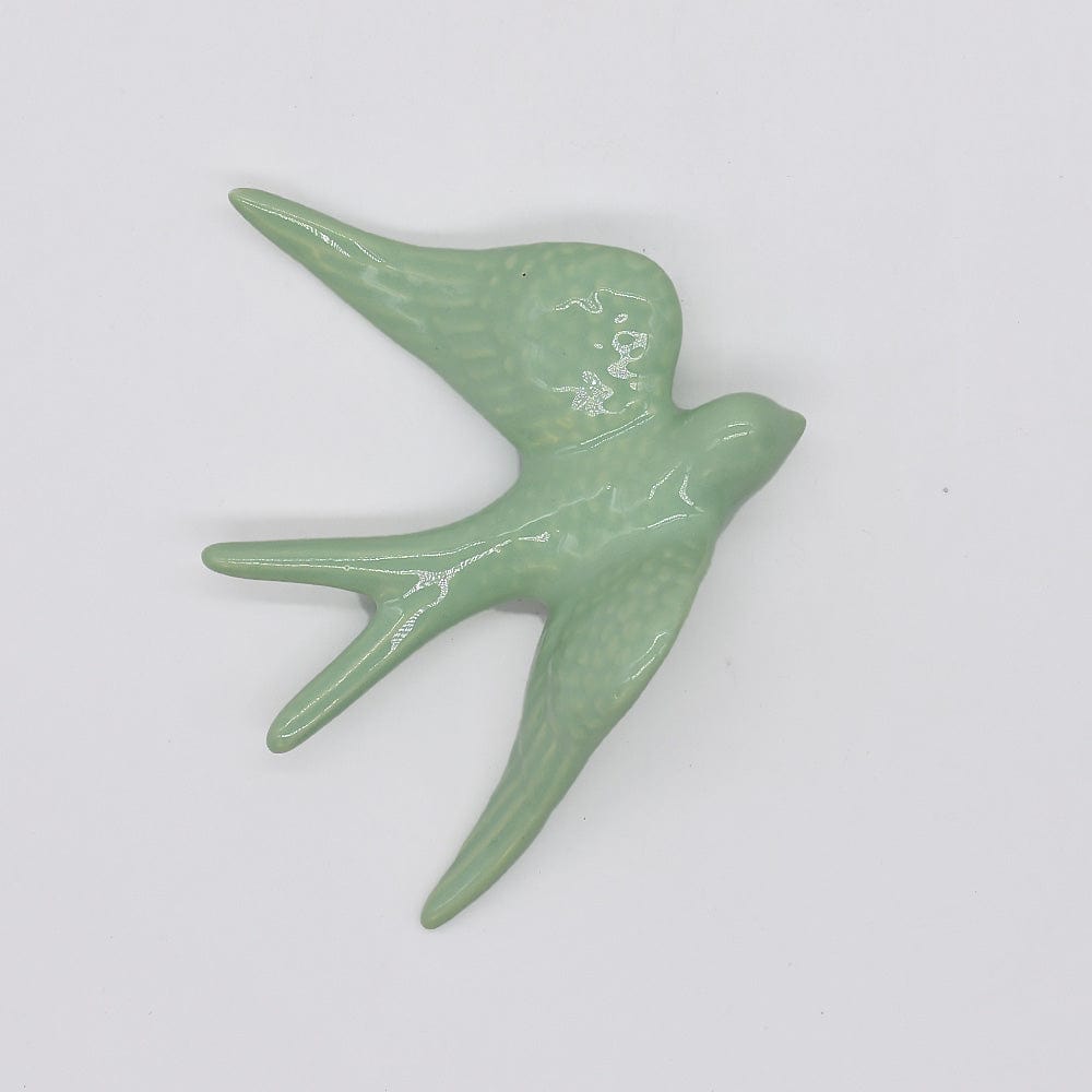 Grande hirondelle portugaise traditionnelle en céramique en 20 couleurs Grandes hirondelle en céramique 15cm - 20 couleurs Vert d'eau