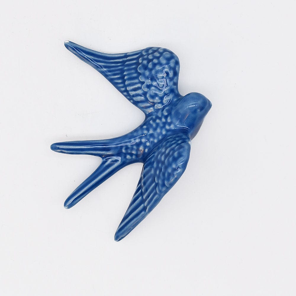 Hirondelle portugaise traditionnelle en céramique en 20 couleurs Petite hirondelle en céramique 11cm - 20 couleurs Bleu outre-mer