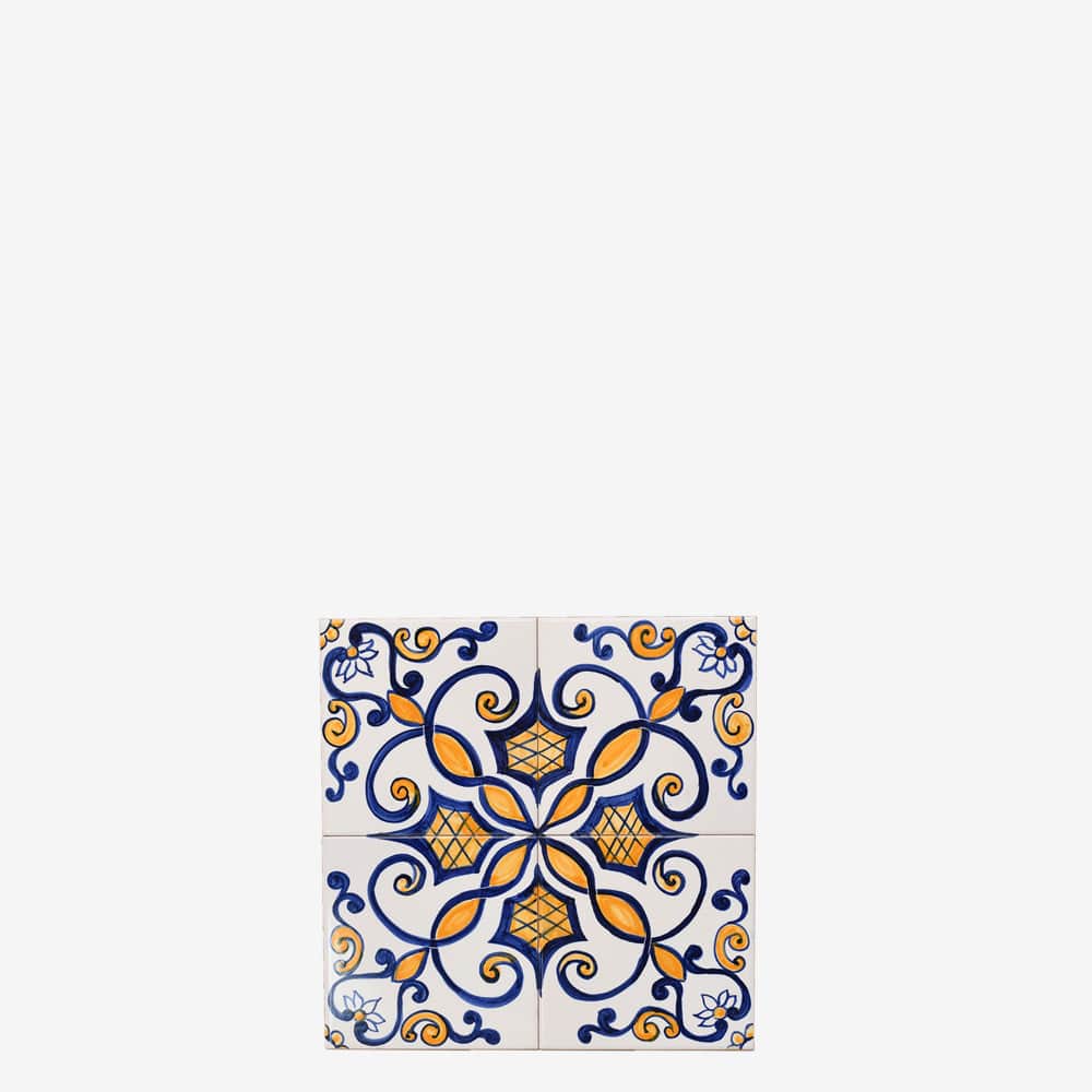 Joined Tile Panel of 4 azulejos 12X12''