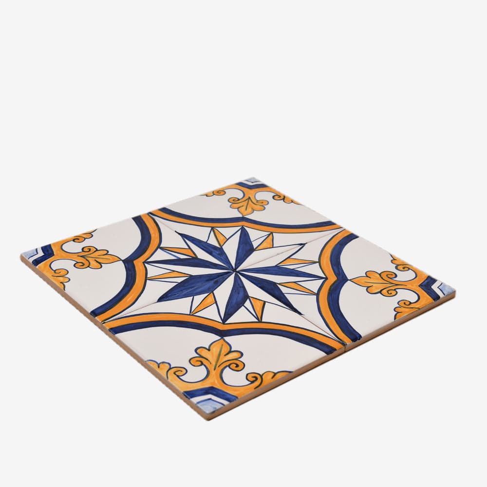 Joined Tile Panel of 4 azulejos 12X12''