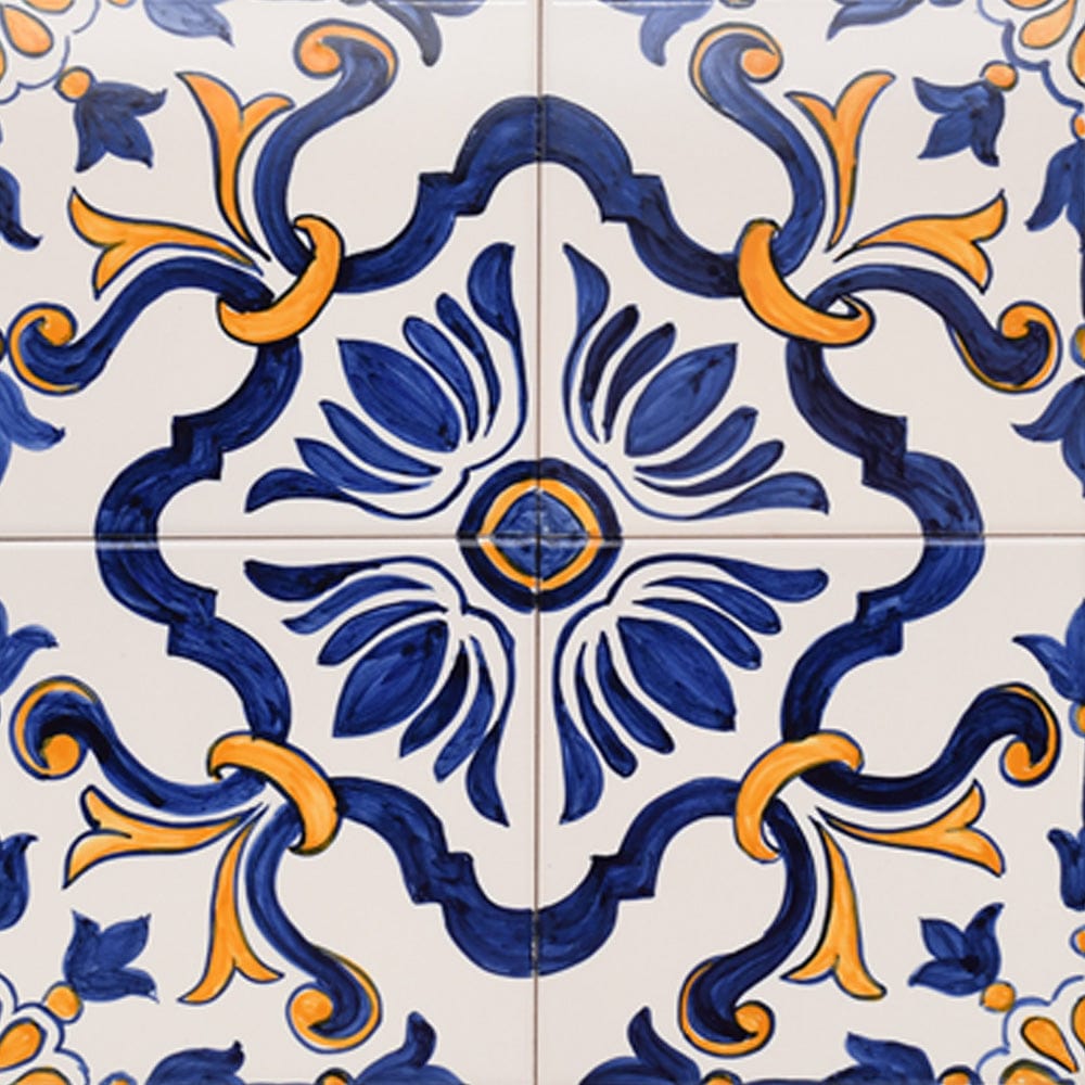 Joined Tile Panel of 4 azulejos 12X12''