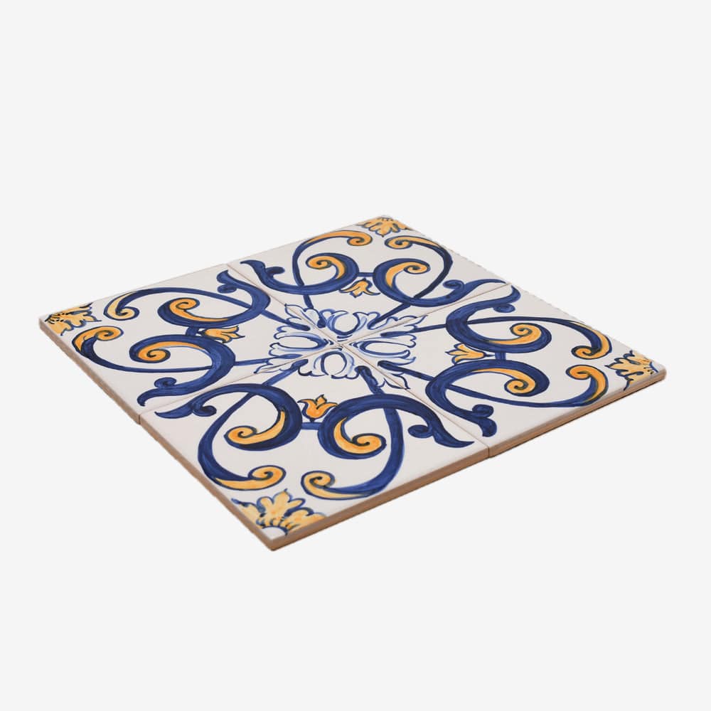 Joined Tile Panel of 4 azulejos 12X12''