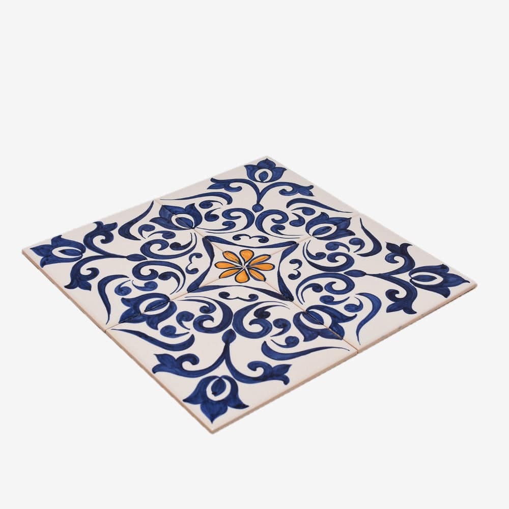 Joined Tile Panel of 4 azulejos 12X12''