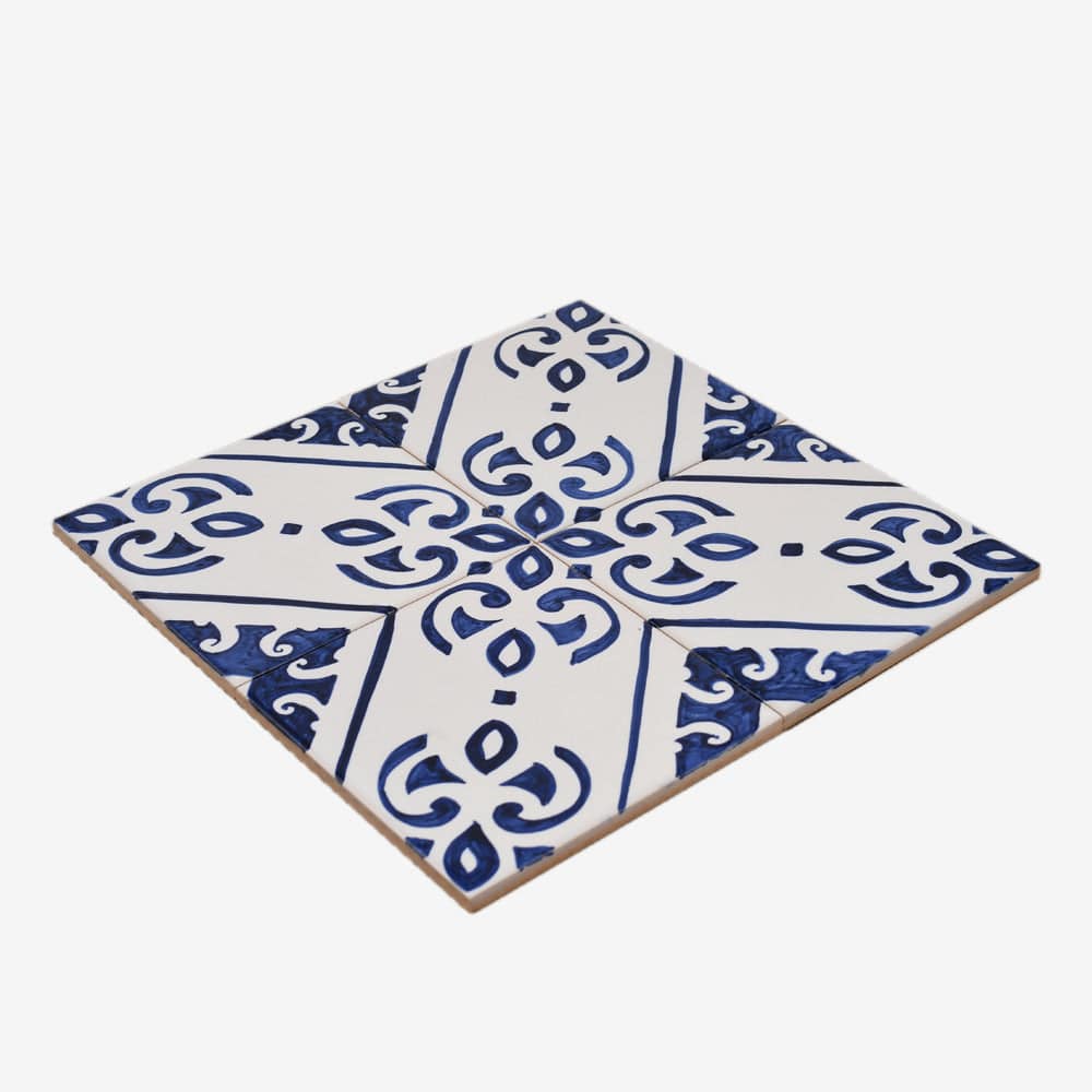 Joined Tile Panel of 4 azulejos 12X12''
