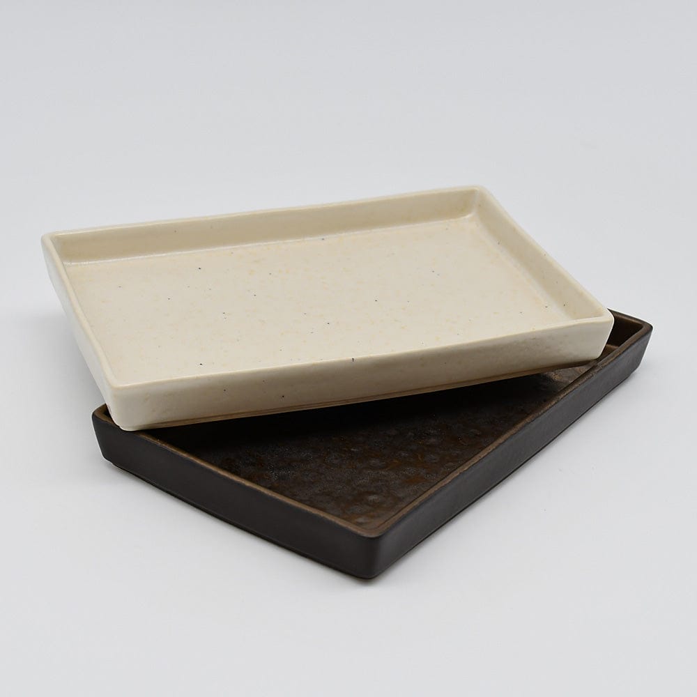 Lagoa I Small Rectangular Serving Dish - Beige