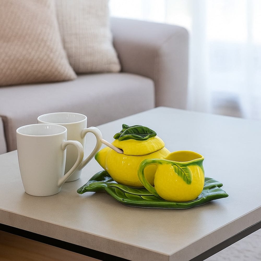 Lemon-Shaped Teas Set
